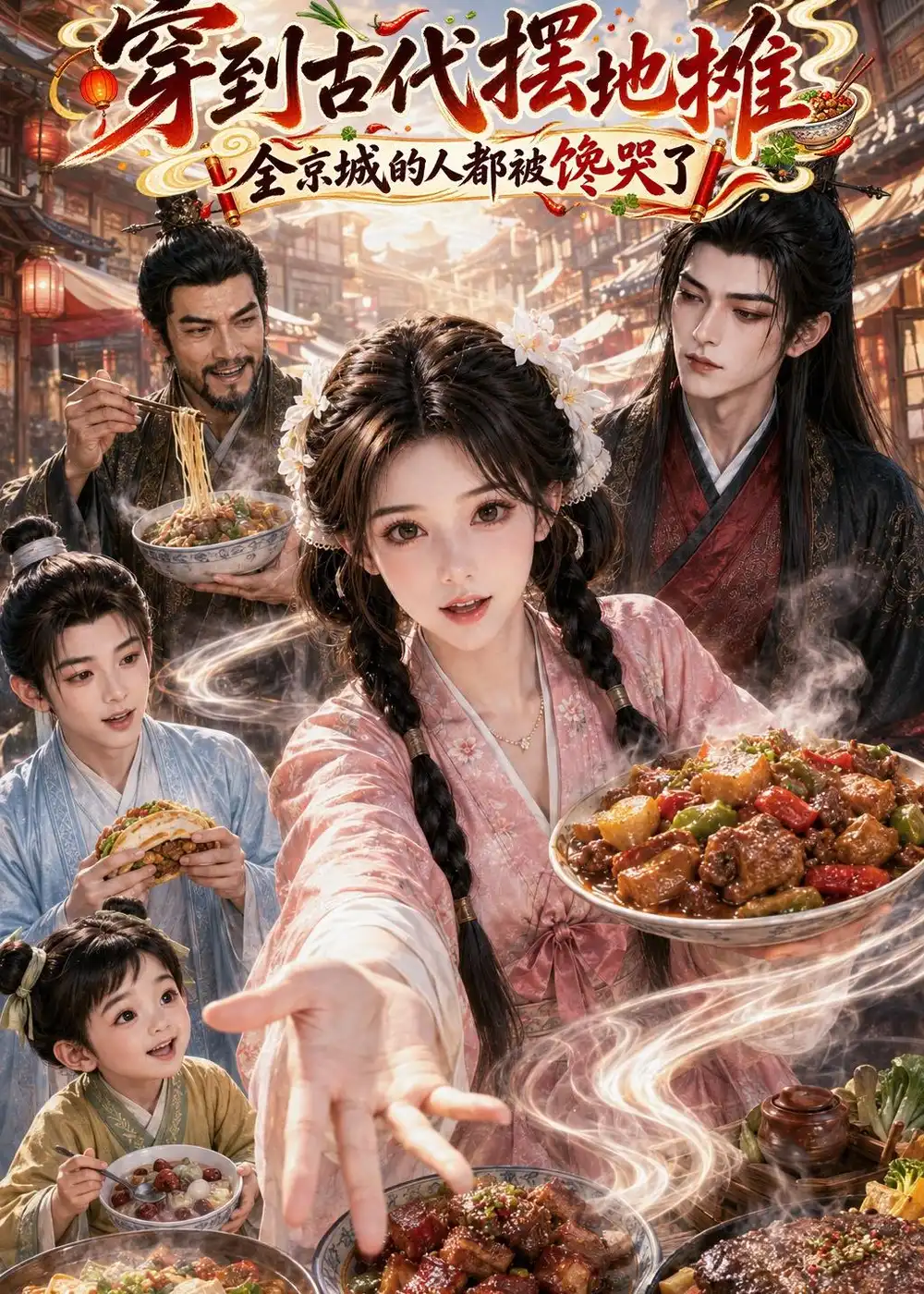 《穿到古代摆地摊：全京城的人都被馋哭了》短剧全集完整版免费观看