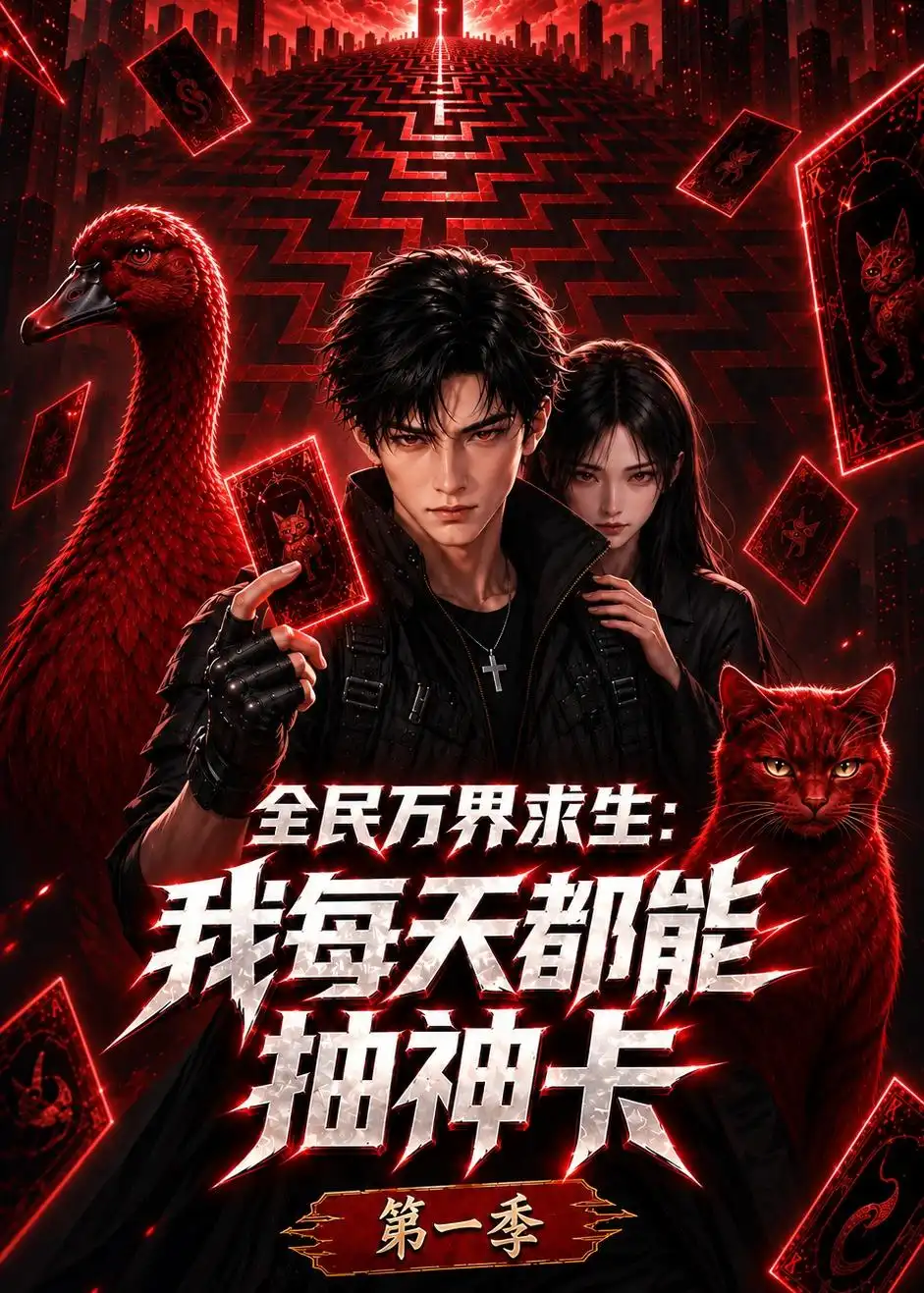 《全民万界求生：我每天都能抽神卡第一季》短剧全集完整版免费观看