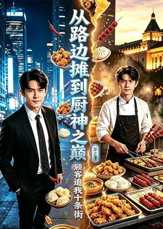 《从路边摊到厨神之巅,顾客追我十条街第三季》短剧全集完整版免费观看-看电影短剧网