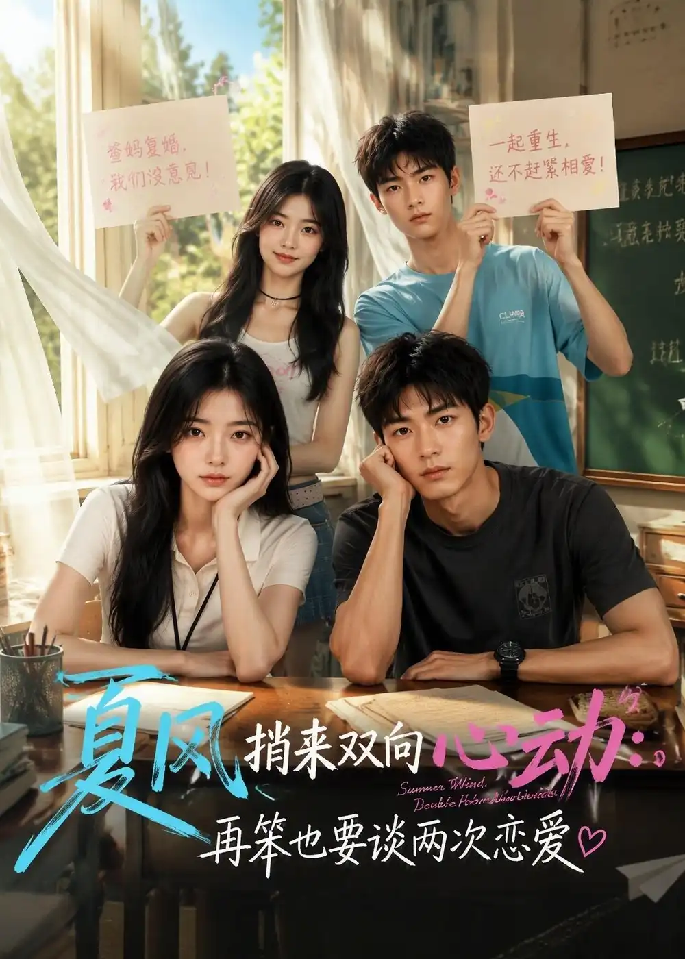 《夏风捎来双向心动:再笨也要谈两次恋爱》短剧全集完整版免费观看-看电影短剧网