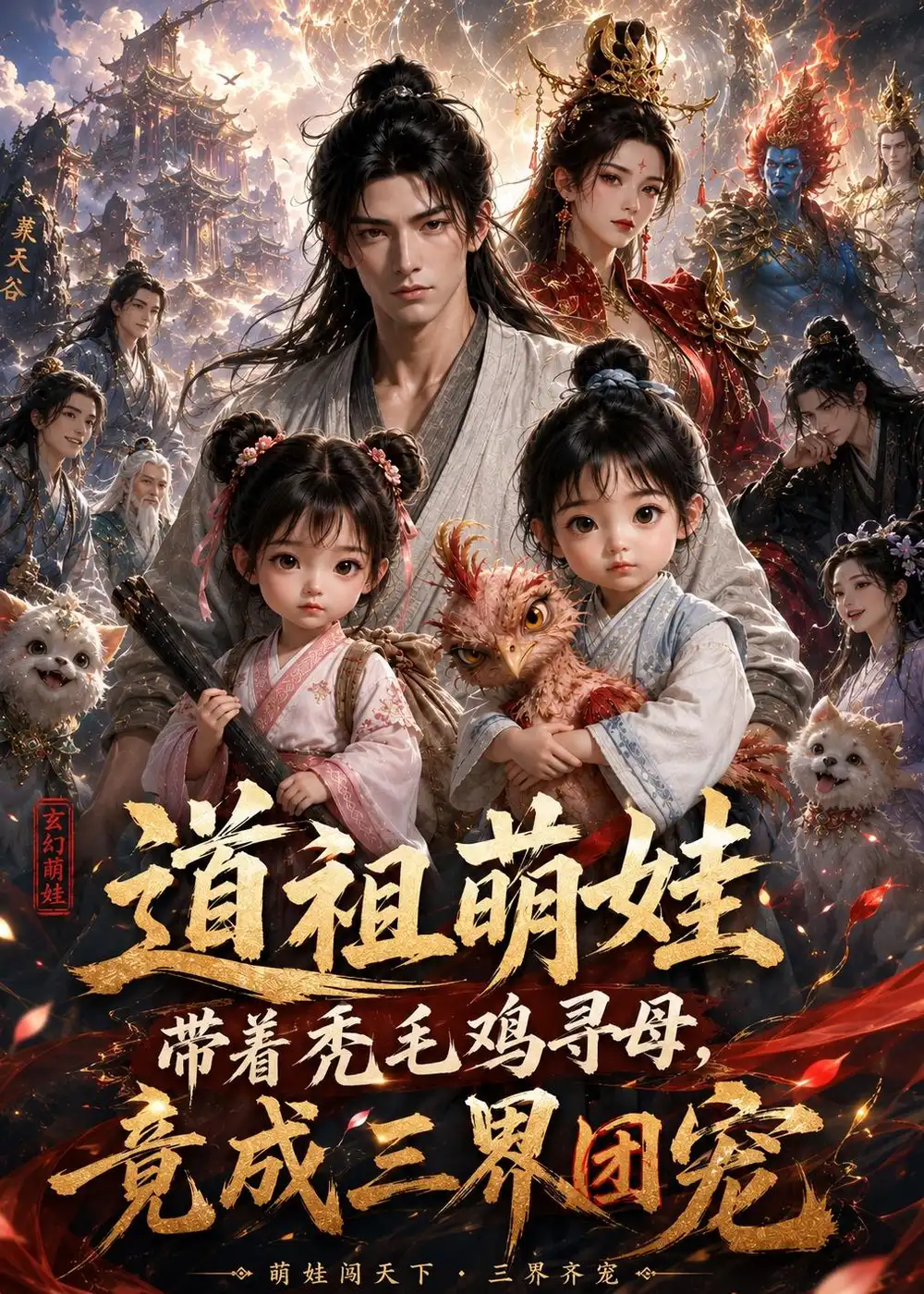 《道祖萌娃带着秃毛鸡寻母，竟成三界团宠》短剧全集完整版免费观看