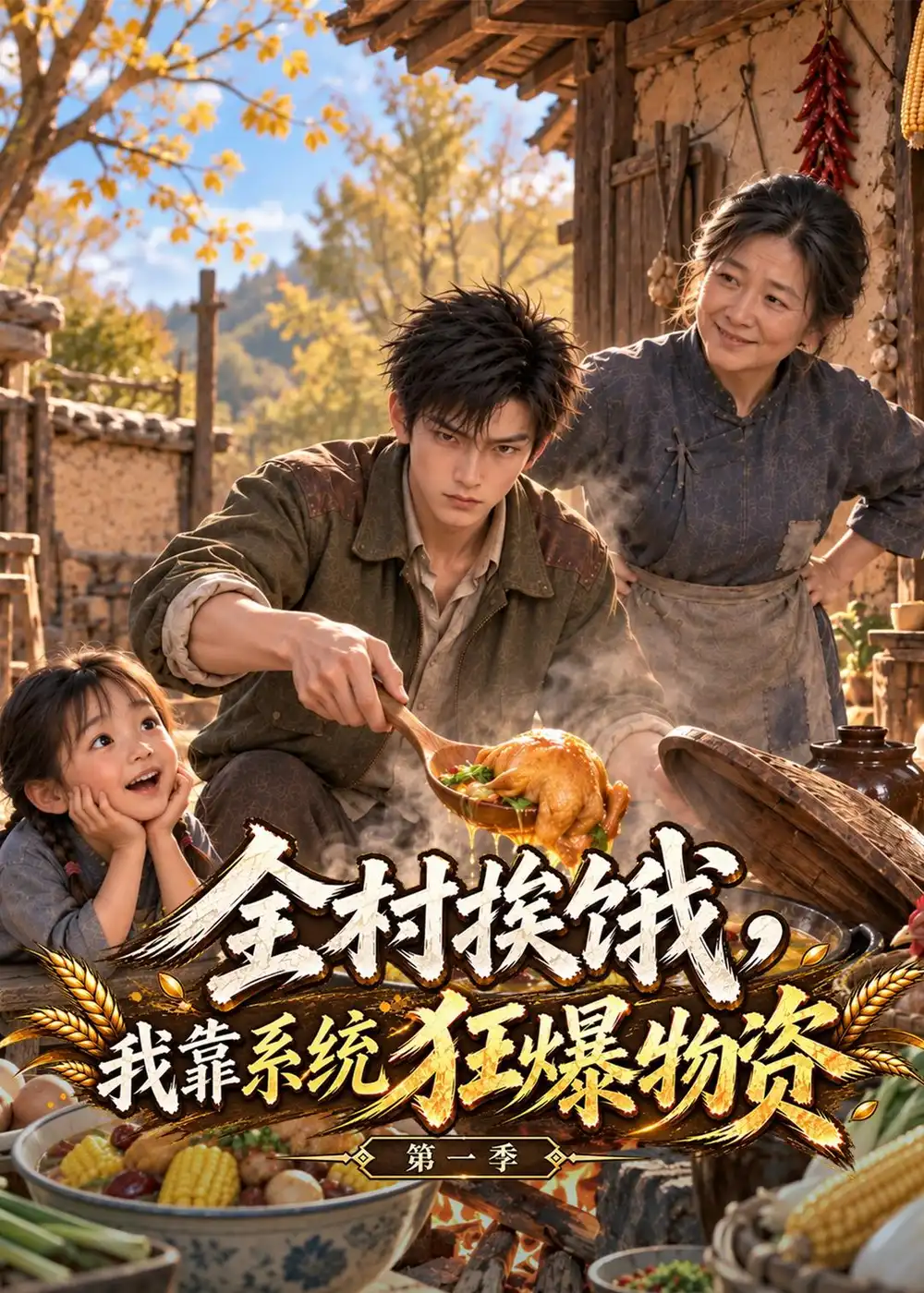 《全村挨饿，我靠系统狂爆物资第一季》短剧全集完整版免费观看