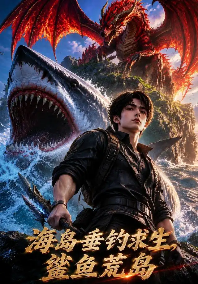 《海岛垂钓求生，鲨鱼荒岛》短剧全集完整版免费观看