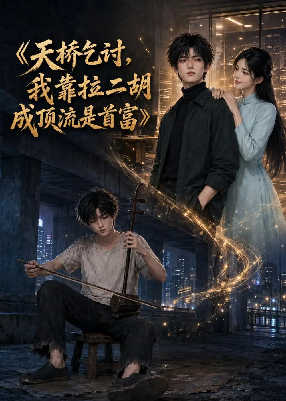 《天桥乞讨,我靠拉二胡成顶流是首富》-看电影短剧网