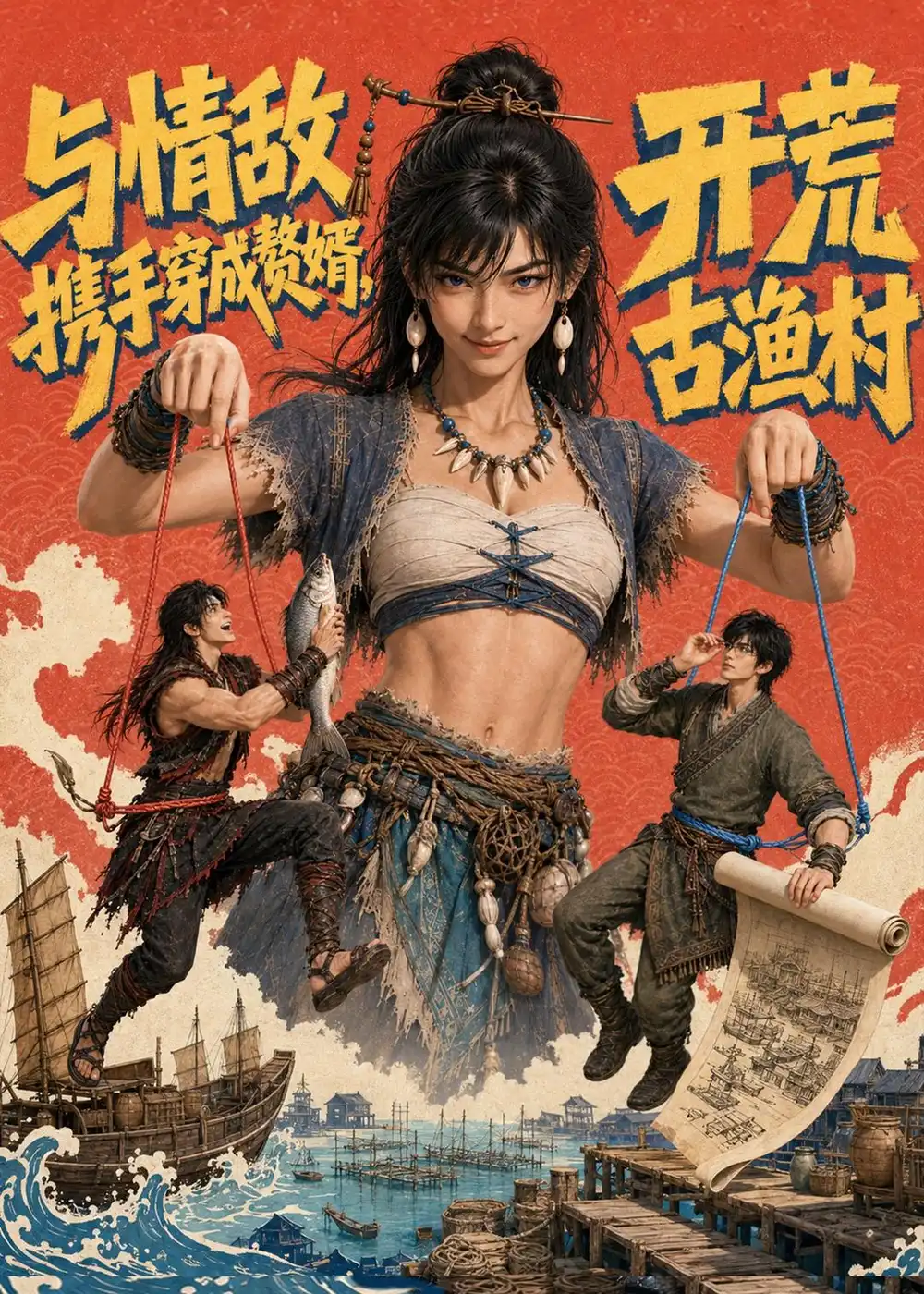 《与情敌携手穿成赘婿,开荒古渔村》-看电影短剧网