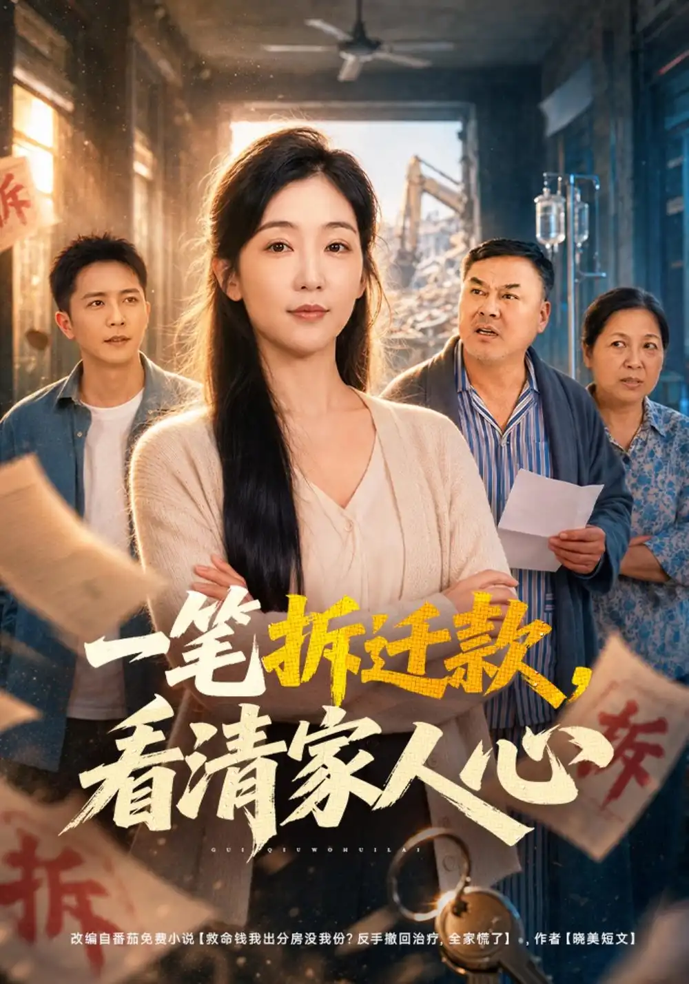 《一笔拆迁款,看清家人心》-看电影短剧网