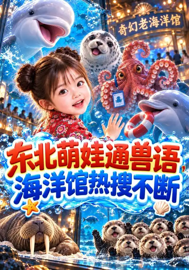 《东北萌娃通兽语，海洋馆热搜不断》