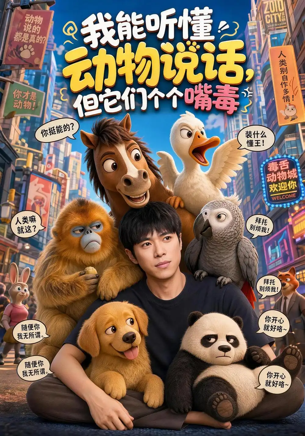 《我能听懂动物说话，但它们个个嘴毒》