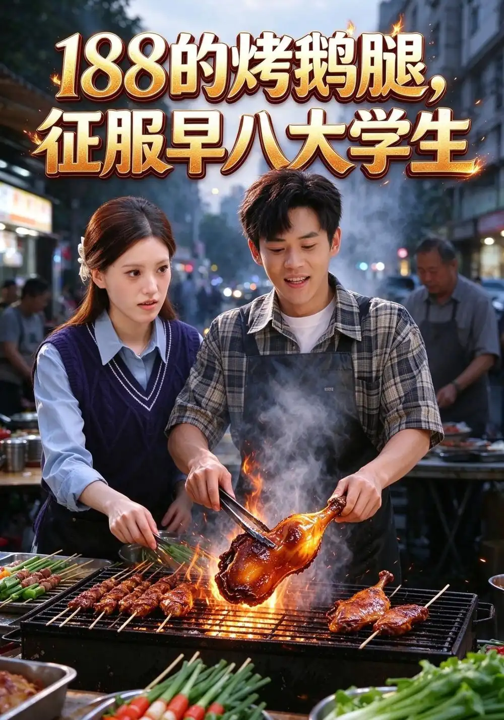 《188的烤鹅腿，征服早八大学生》