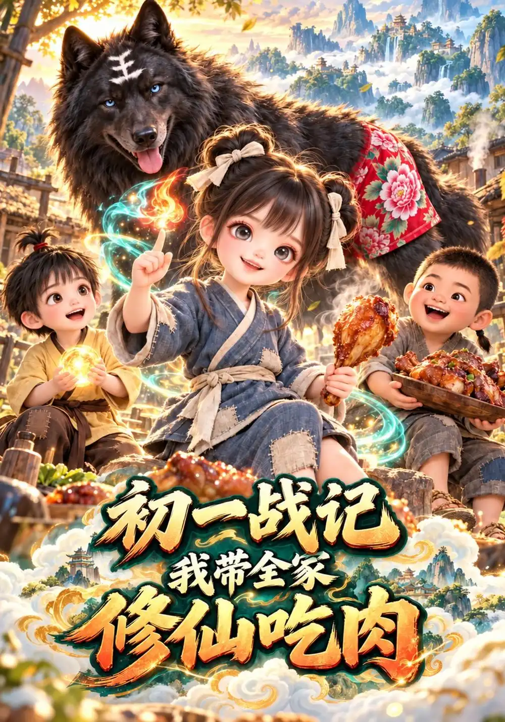 《初一战记，我带全家修仙吃肉》