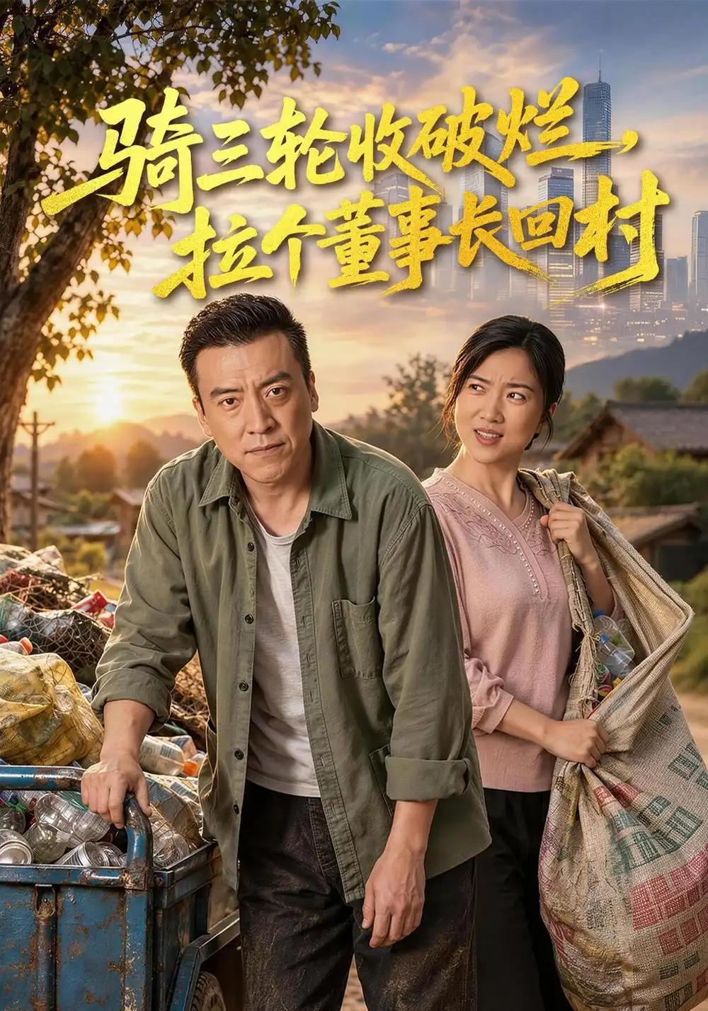 《骑三轮收破烂，拉个董事长回村》