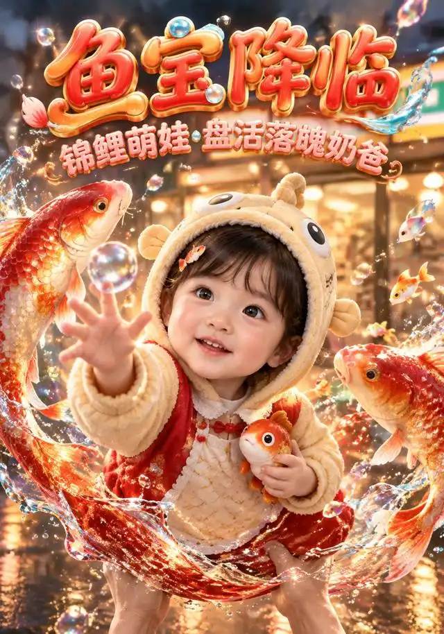 《鱼宝降临，锦鲤萌娃盘活落魄奶爸》