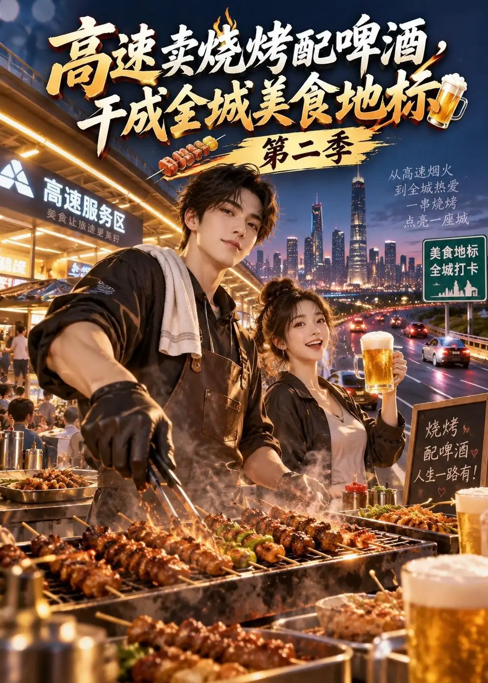 《高速卖烧烤配啤酒，干成全城美食地标》第二季