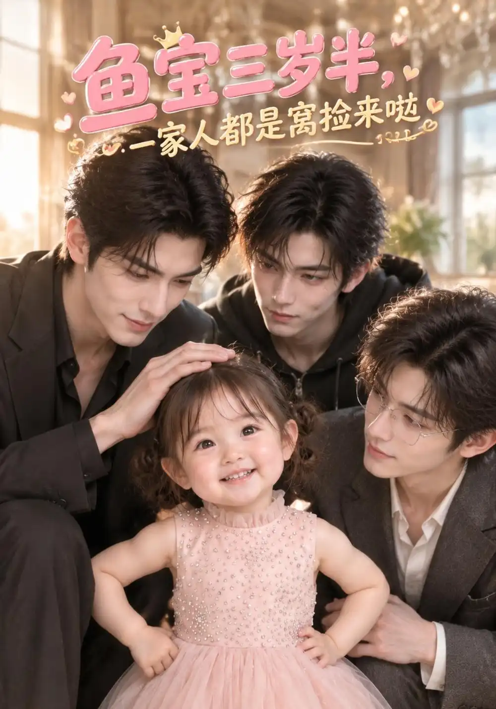 《鱼宝三岁半，一家人都是窝捡来哒》