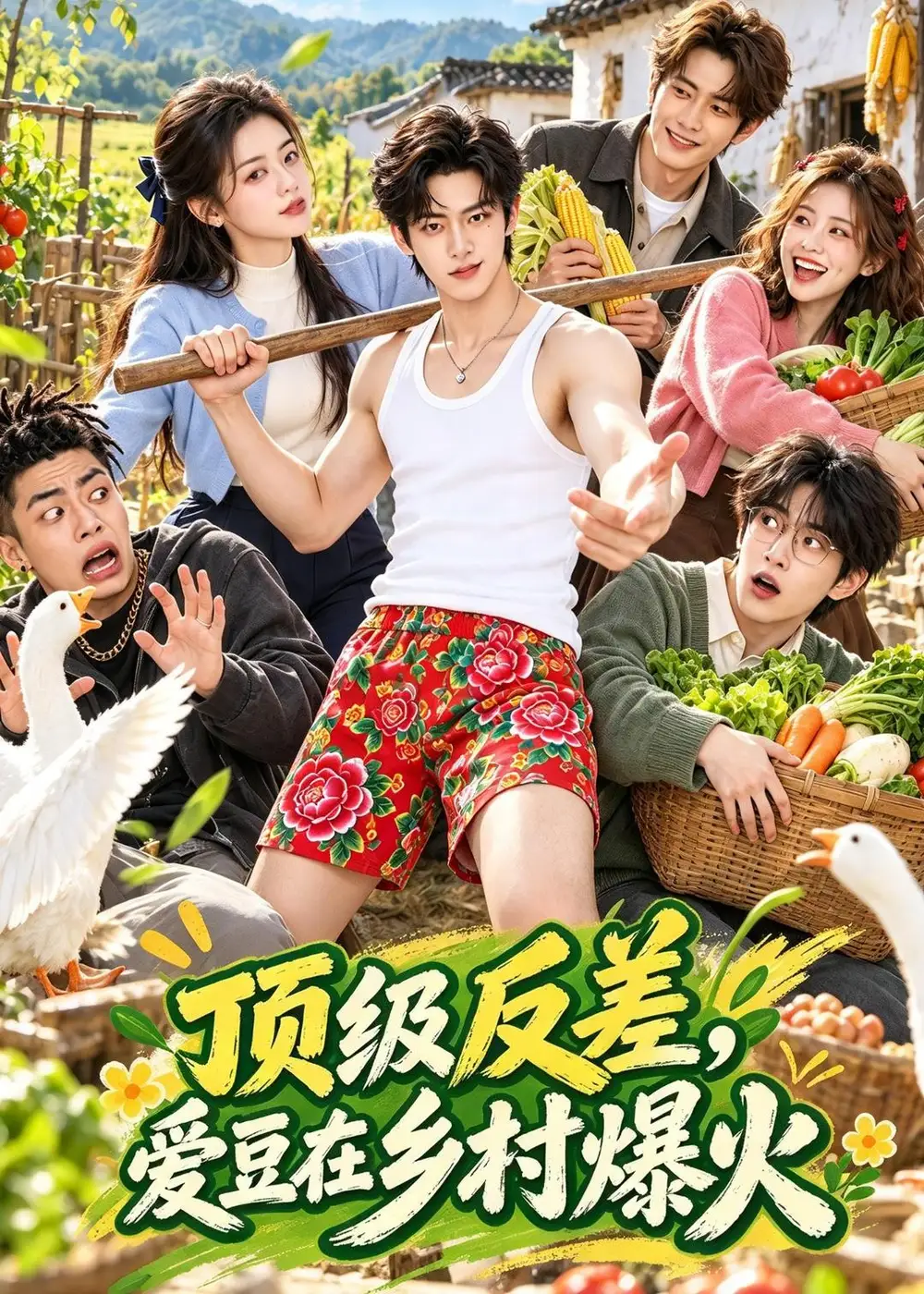 《顶级反差,爱豆在乡村爆火》-看电影短剧网