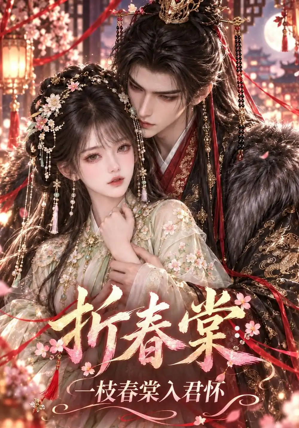 《折春棠：一枝春棠入君怀》